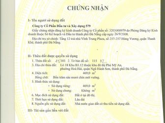 Gia Đình Chuyển Sang Nước Ngoài Sống, Chủ Cần Bán Đất Biệt Thự Khu Đô Thị Phú Mỹ An Giá Siêu Rẻ