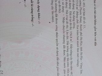 Đất Trung Tâm Tp Bà Rịa Diện Tích 225 M2 Chính Chủ - Shr - Thổ Cư, Khu Dân Cư Hiện Hữu