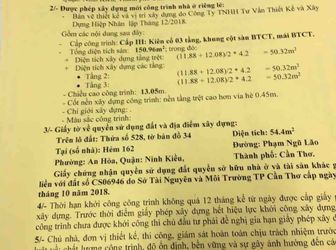 Nền Hẻm 162 Phạm Ngũ Lão, P. An Hòa, Ninh Kiều, Tặng Giấy Phép Xây Dựng Chính 