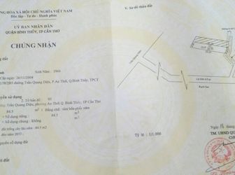 Nền 84.5M2 Hẻm 341 Đ. Đồng Ngọc Sứ, P. An Thới, Bình Thủy - Giá: 670 Triệu