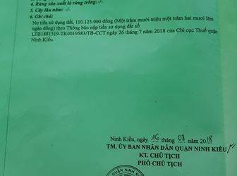 Bán Nền Thổ Cư, Có Sẵn Phép Xây Dựng Chính Ở Hẻm 234 Hoàng Quốc Việt, Ninh Kiều, Cần Thơ - Giá: 1,55 Tỷ