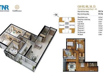 Bán Ngoại Giao Suất Nội Bộ Căn Hộ 3 Phòng Ngủ Chung Cư Cao Cấp Goldseason 47 Nguyễn Tuân 0961689883