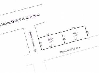 Bán 2 Nền Liền Kề - Hẻm 234 Hoàng Quốc Việt, P. An Bình, Q. Ninh Kiều, Cần Thơ