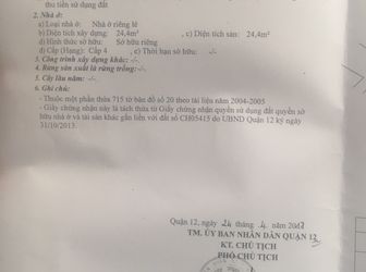 Bán Đất Mặt Tiền Thạnh Lộc 27, Diện Tích 5X23M, Đường Xe Hơi