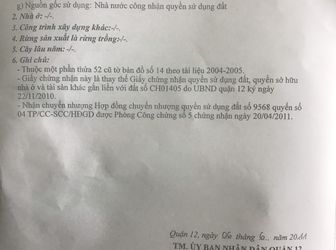 Đất Thổ Cư Phường Thới An Q12 Lô Duy Nhất Khu Dân Cư Đông Đúc