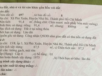 Bán Nhà Mặt Tiền Huỳnh Tấn Phát . Diện tích: 3.5X26M. Giá 6.7 Tỷ .