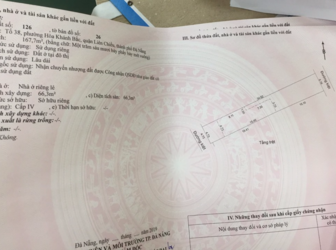 Bán Lô Đất 2 Mặt Kiệt Kiệt 455 Nguyễ N Lương Bằng Vị Trí Quá Đệp Cách Đường Chính 50M 