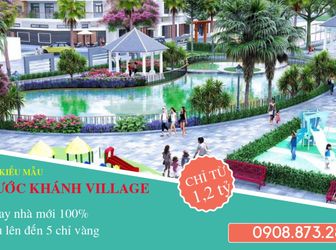 Chính Chủ Cần Bán Gấp Nhà 1 Trệt 1 Lầu Sổ Riêng Ngay Tân Phước Khánh Village