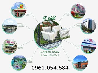 Mở Bán  Block B1 Đẹp Nhất Dự Án Căn Hộ Thương Mại Green Town. Khu Đô Thị Vĩnh Lộc, Bình Hưng Hòa B, Bình Tân