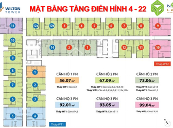 Cho Thuê Căn Hộ Wilton - Bình Thạnh- 2 Phòng ngủ- 17Tr /tháng