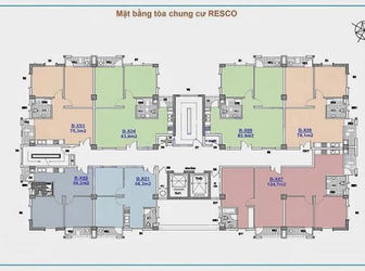Bán Căn Hộ Oct5 Resco Cổ Nhuế.Diện Tích 63,4M2. 2Pn, 2Wc. Giá Chỉ: 1.55Tỷ
