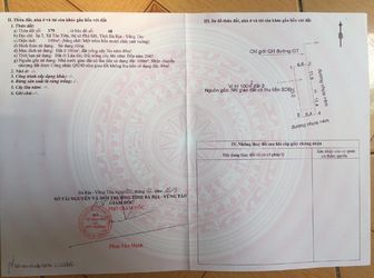 Bán Đất Sổ Đỏ 149M2 Sau Lưng Chợ Tóc Tiên, Phú Mỹ, Bà Rịa Vũng Tàu