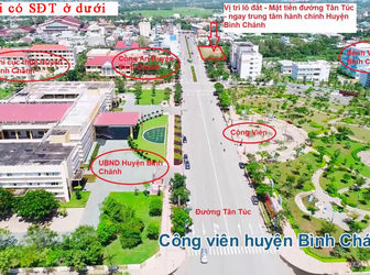 Đất Mt Tt.tân Túc H.bình Chánh 52-75M2 Giá Chỉ 65-75Tr/m2 Lh 090.1177.036 Minh