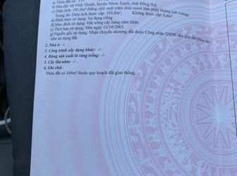 Chỉ Với 850Tr Bạn Sở Hữu Ngay Lô Đất 195M Một Xẹc Hùng Vương