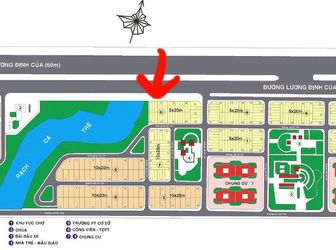 Bán Đất Nền G5 D.án 17.3Ha Lương Định Của, Gần Chợ Bình Khánh, Gần Sông Gôt, 5X20, 125Tr/m2. Lh: 0906997966