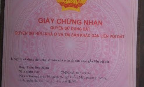 Bán mảnh đất 31,5m2 ở Ngõ Giếng Mứt, Bạch Mai, Hai Bà Trưng, sổ đỏ chính chủ