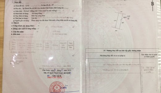 Bán Đất Thổ Cư 93M2 Cách Tl 835 Chỉ 100M Tại Ấp Thanh Ba, Xã Mỹ Lộc Giá Chỉ 360 Triệu