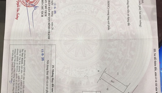 Bán 471m2 đất mặt tiền đường ở Hưng Long Bình Chánh, SHR, Giá 1,7 tỷ