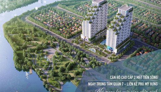 Luxgarden Q.7 2 Mặt View Sông Sân Vườn Trên Không 1.6 Tỷ Căn 2Pn 2Wc. Cđt: 0936949645