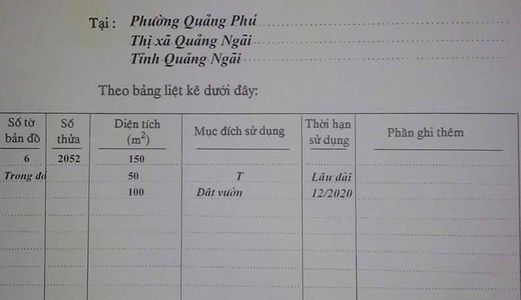 Bán 150m2 Đất Đường Nhựa 8m, Hẻm 180 Hoàng Hoa Thám, Tp Quảng Ngãi