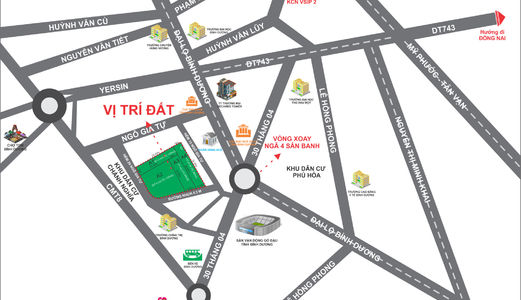 Bán Đất Chánh Nghĩa Cạnh Becamex Tower, Thủ Dầu Một, Tiện Kinh Doanh