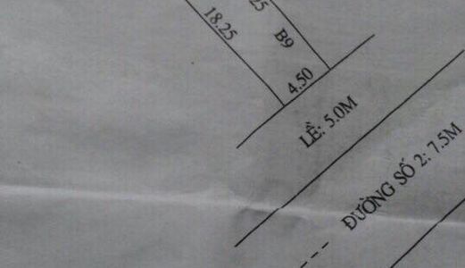 Bán Nền Thổ Cư , Đường Số 2 , Dt : 4.5m X 18m ,  Khu TDC Lái Xe Chiến Thắng , Đường Võ Nguyên 