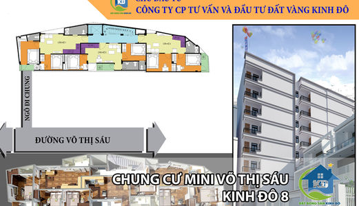 Chung Cư Mini Võ Thị Sáu - Hai Bà Trưng Giá Chỉ Từ 1280 Triệu/Căn