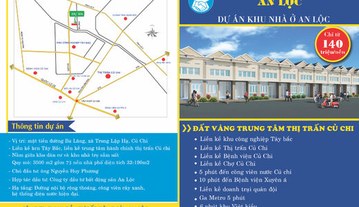 Bán Đất Nền Củ Chi, Liền Kề KCN Tây Bắc Củ Chi, Trung Tâm Hành Chính Thị Trấn Củ Chi