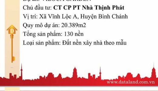 Dự Án Gây Sốt Khu Vực Phía Tây Sài Gòn. Thuộc Vĩnh Lộc A, Bình Chánh Mở Bán Giai Đoạn 2. Giá 17.5tr