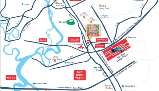 Bán Đất Cách Tt Long Thành 700m,Cách Sân Bay Lonh Thành 5 Phút