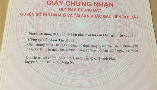 Bán Đất Khu Dân Cư Tín Khải Biên Hòa. Đất Thổ Cư 100%. Xây Dựng Tự Do