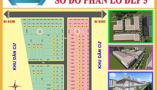 Mở Bán Khu Dân Cư Đại Lâm Phát Residential 5 Cách Khu Hành Chính Quận Bình Chánh Chỉ 4,5km.