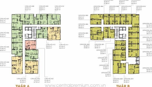 Bán Căn Hộ Central Premium - Tầng 9, Căn 3pn, 87.4 M2, Hướng Đông Nam