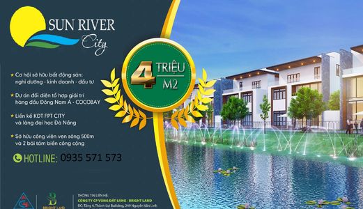 Hot Mở Bán Vị Trí Mới Mặt Sông Dự Án Sun River City Chỉ Với 4Tr/M2