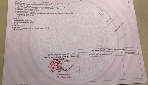 Bán Đất KDC Xây Dựng Cần Thơ – DT 120m2 - Giá 1.75 Tỷ – Hướng Đông Nam - LG 47m - LH 0986184837