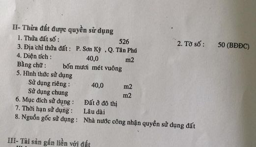 Bán Nhà Hẻm 67 Bờ Bao Tân Thắng Q.Tân Phú