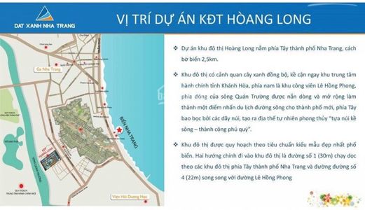 Bán Suất Ngoại Giao Đất Nền Khu Đô Thị Hoàng Long Nha Trang