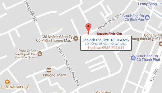 Bán Đất Tân Bình- Nguyễn Phúc Chu Giá Tốt, Vị Tí Đẹp - Shr - Tiện Đầu Tư