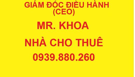 Cho Thuê Nhà Nguyên Căn Mới Xây Mặt Tiền Trần Văn Hoài 