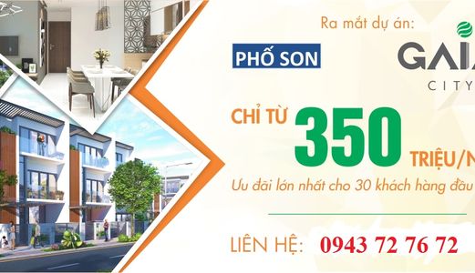 Đặt Chổ Kđt Gaia Với Giá 350Tr/nền, Chiết Khấu 15% Ngay Trục Đường 34M Thông Ra Cocobay 0943727672