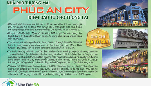 Phúc An City Mở Bán Block C1 A2 A3 Nhà Phố Thương Mại