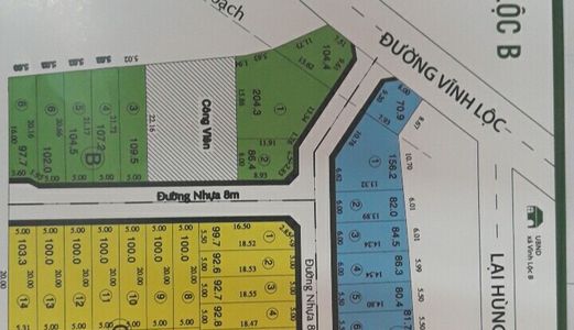 Bán Đất Mặt Tiền Đường Vĩnh Lộc - 80M2 – 1Tỷ6