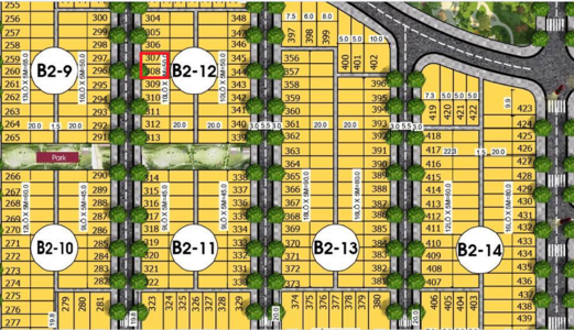 Lô B2-09 Đất Nền Phía Tây Bắc Đà Nẵng Trên Trục Đường Số 5, Đối Diện Hồ Bàu Tràm Giá 600tr/Nền 