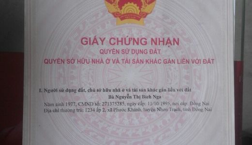 Chính Chủ Bán Đất Xã Phước Khánh Huyện Nhơn Trạch Đồng Nai. Dt 136m2 Thổ Cư 100%. Ngang 6m. Đất Vuô