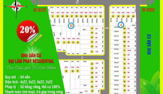 Đất Đầu Tư Sinh Lời Nhanh Pháp Lý An Toàn Chỉ 70Tr/Nền 90m² Lh_0918998379