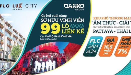 Ra Mắt 99 Lô Liền Kề Đẹp Nhất FLC Sầm Sơn - Thanh Hóa