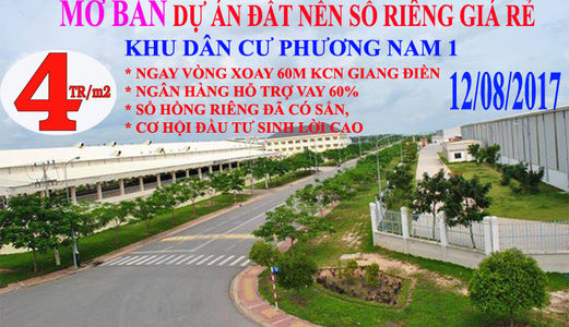 Bán Đất Thổ Cư Sổ Hồng Riêng, Ngay Kcn Giang Điền.