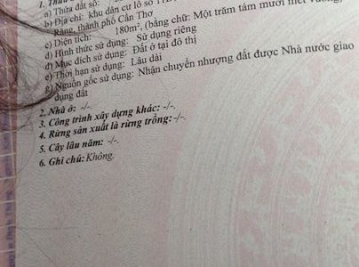 Bán Nền Mặt Tiền Trục Chính Khu Dân Cư Long Thịnh , Dt : 9m X 20m , 180m2 Thổ Cư , Giá 2.2 Tỷ