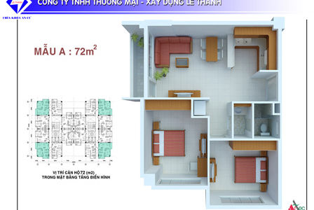 Bán Căn Hộ Góc Khu A3 Chung Cư Lê Thành – 113/89 An Dương Vương – 71 M2