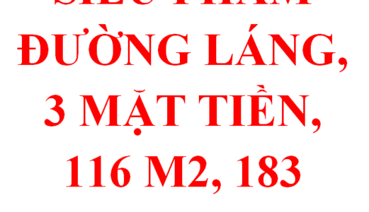 Bán Siêu Phẩm Đường Láng, 3 Mặt Tiền , Gần Ngã Tư Láng Hạ , Lê Văn Lương